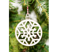 Christmas ball, Christmas hanging, Christmas tree decorations made of wood I