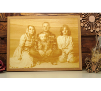 Picture on wood  13*18, wood engraving, Picture on wood, Photo on wood