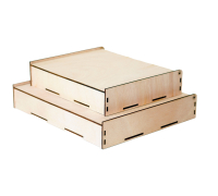 Holzkiste mit Deckel, verschiedene Größen