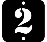 Husnummer 15*15, Skilt med husnummer sort eller hvid akryl