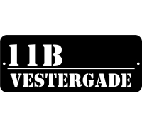 Hausnummer mit Straßenname, Hausnummernschild