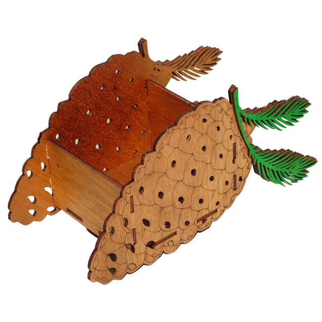 Geschenk-Blumenkorb, Geschenkkorb ohne Inhalt, Blumenkorb aus Holz Kegel Geschenk-Blumenkorb, Geschenkkorb ohne Inhalt, Blumenkorb aus Holz Kegel