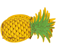 Gift Flower basket, Gift basket without contents, Wooden flower basket Pineapple