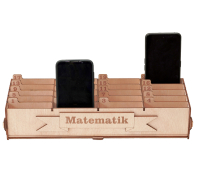 A telephone control storage box with 20 compartments