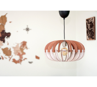 Træ lysekrone, Loftslampe