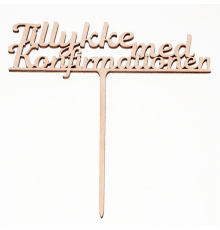 Topper Tillykke med konfirmationen, Caketopper, Kagetopper