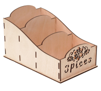 Stand for spice bags made of plywood