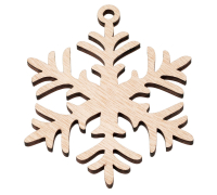 Snowflakes, Christmas decorations made of wood G