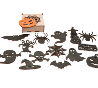 Halloween dekorationssæt, Sæt med figurer til Halloween