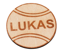 Place cards for confirmation, Place cards birthday, Place cards wood, Place cards Tennis ball