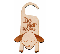 Türschild, Türhänger, Türhänger aus Holz Hund
