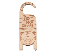 Türschild, Türhänger, Türhänger aus Tigerholz