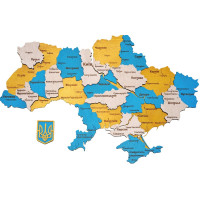 3D trækort over Ukraine