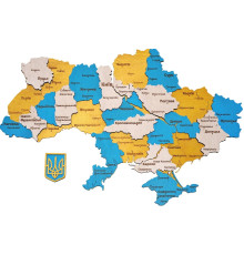 3D trækort over Ukraine