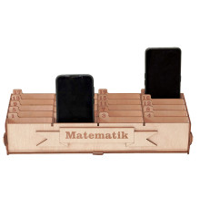 A telephone control storage box with 20 compartments