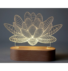 Acrylic lamp Lotus