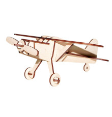 Assembled wooden airplane. Creative decoration, constructor 25*26*12 cm