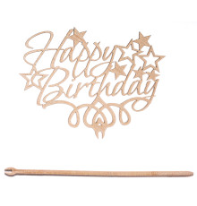 Caketopper, Kagetopper, Topper Happy Birthday