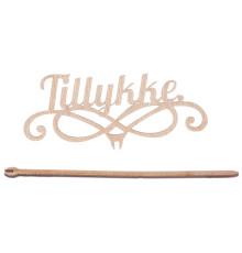 Caketopper, Kagetopper, Topper Tillykke