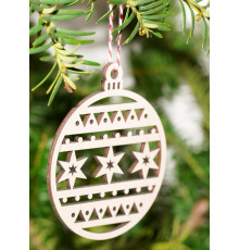 Christmas ball, Christmas hanging, Christmas tree decorations made of wood U