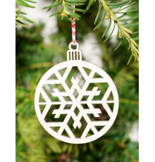 Christmas ball, Christmas hanging, Christmas tree decorations made of wood I