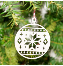 Christmas ball, Christmas hanging, Christmas tree decorations made of wood O