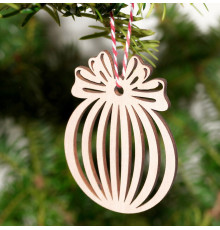 Christmas ball, Christmas pendant, Christmas tree decorations made of wood R