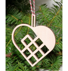 Weihnachtsherzen, Weihnachtsdekoration aus Holz