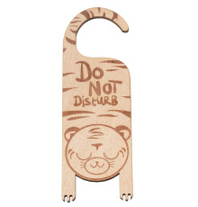 Door plate, Door hangers, Door hangers made of tiger wood