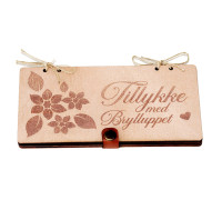Lykønskningskort Tillykke med Brylluppet, pengekuvert, kuvert til penge Lykønskningskort Tillykke med Brylluppet, pengekuvert, kuvert til penge