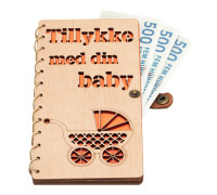 Lykønskningskort "Tillykke med din baby"