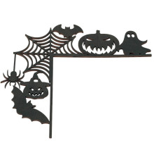 Halloween-Dekoration an der Tür