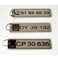 Key ring with engraving, stainless steel, engraved key ring 6*2