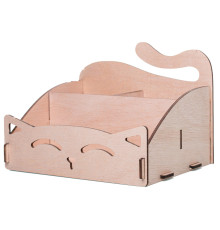 Stifthalter, Holzhalter, Organizer in Holzkatze Stifthalter, Holzhalter, Organizer in Holzkatze