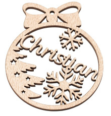 Personalisierte Weihnachtskugel, Christbaumschmuck