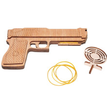 Gummipistol lavet af træ, Elastikpistol lavet af træ