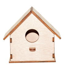 Small wooden birdhouse