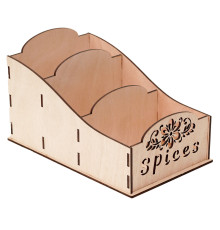 Stand for spice bags made of plywood