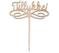 Topper Tillykke, Caketopper, Kagetopper