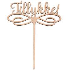 Topper Tillykke, Caketopper, Kagetopper