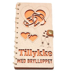 Bryllup lykønskningskort til penge