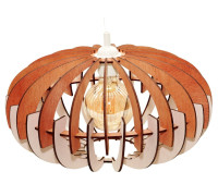 Kronleuchter aus Holz, Deckenlampe, Deckenlampenschirm